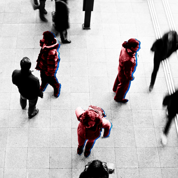 people standing around