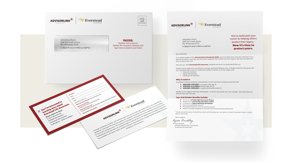 SW-Affinity Marketing-6x9 Letter and Buck Slip Package-1