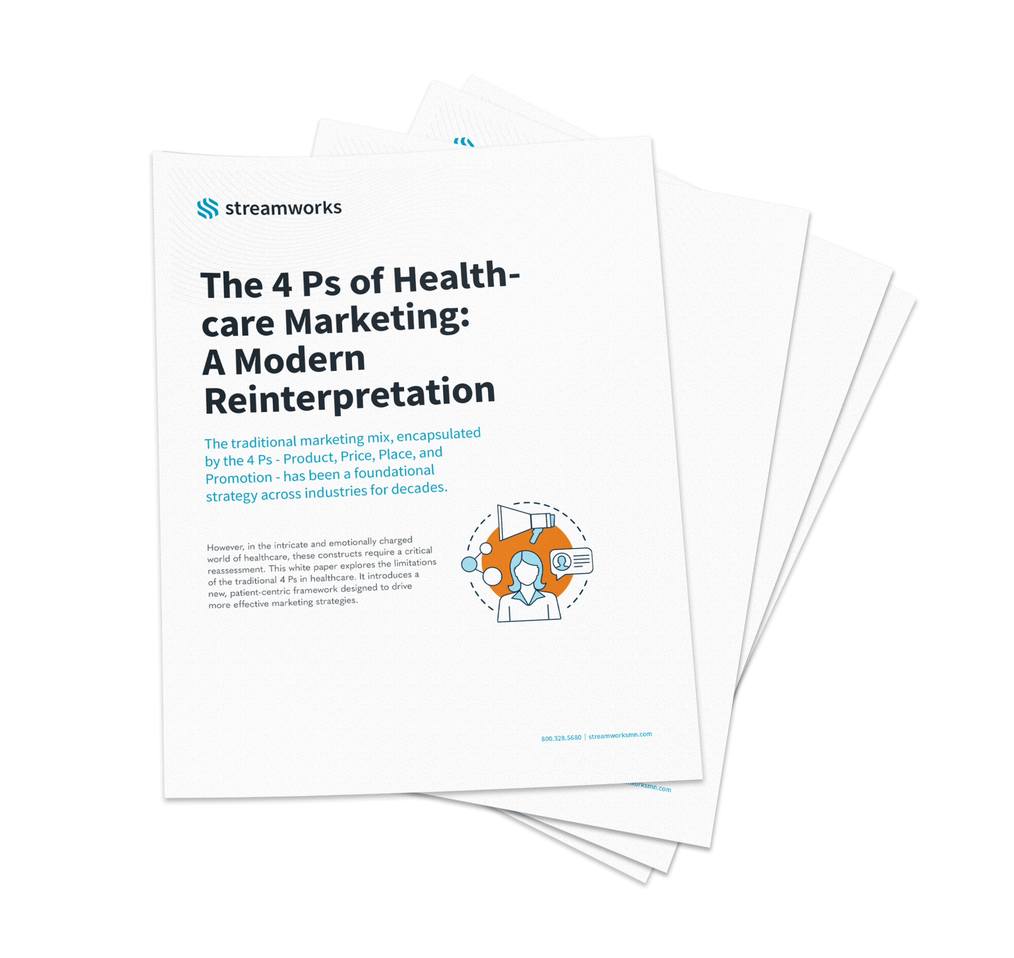 Streamworks-White Paper-Mock-The 4 Ps of Healthcare Marketing small