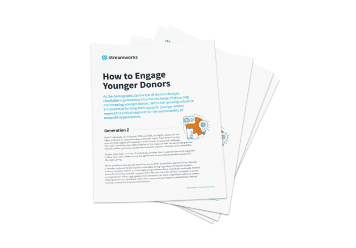 How to Engage Younger Donors Whitepaper cover